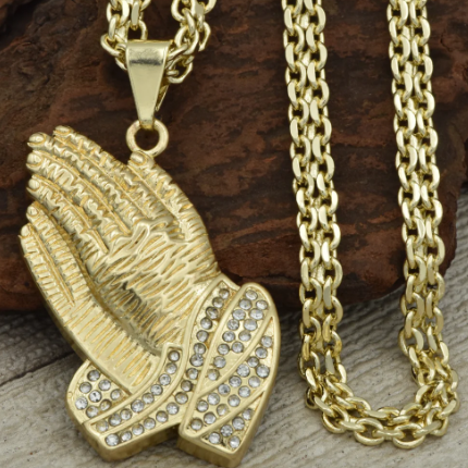 Cadena China + Dije Mano de Dios